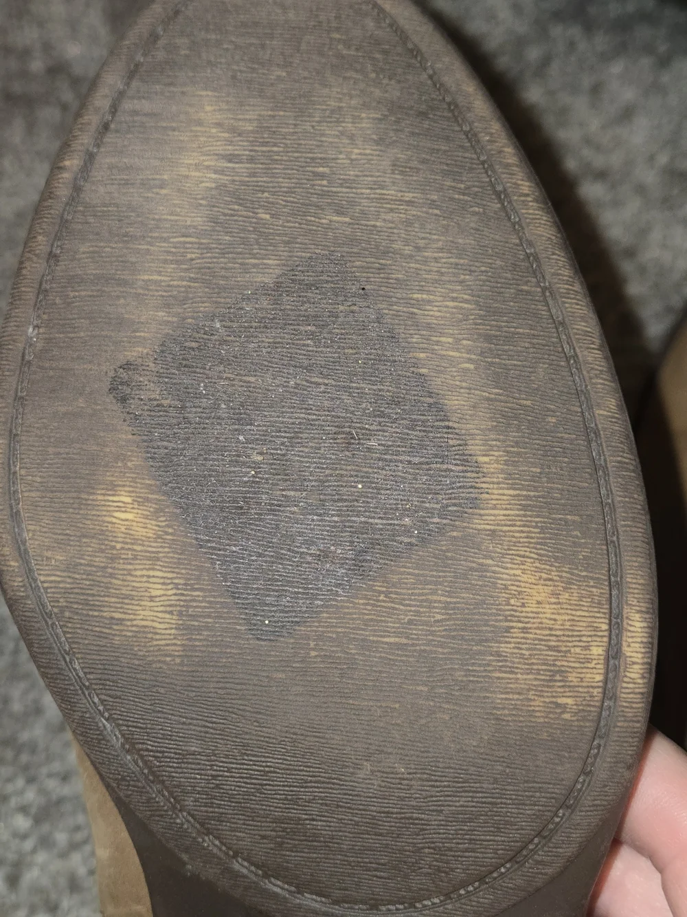 Lucky Brand Basel Tan Leather Ankle Bootie Side Zip US 10M Boho Minimalist